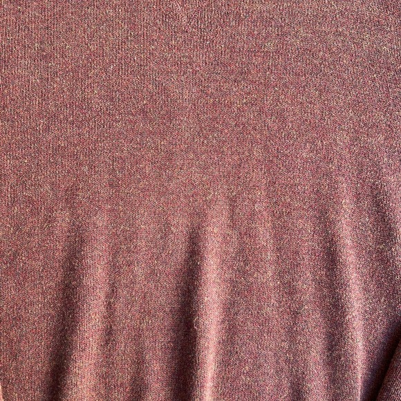 Eddie Bauer Sweater Mens XL Orange Heathered Crewneck 100% Cotton Knit Pullover - Picture 2 of 8